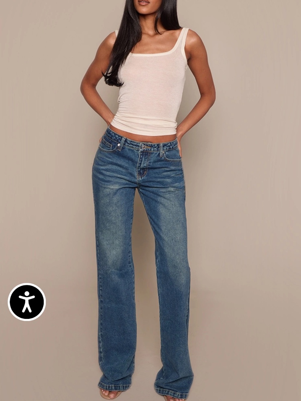 Pretty Little Thing Back Pocket Detail Flare Jeans